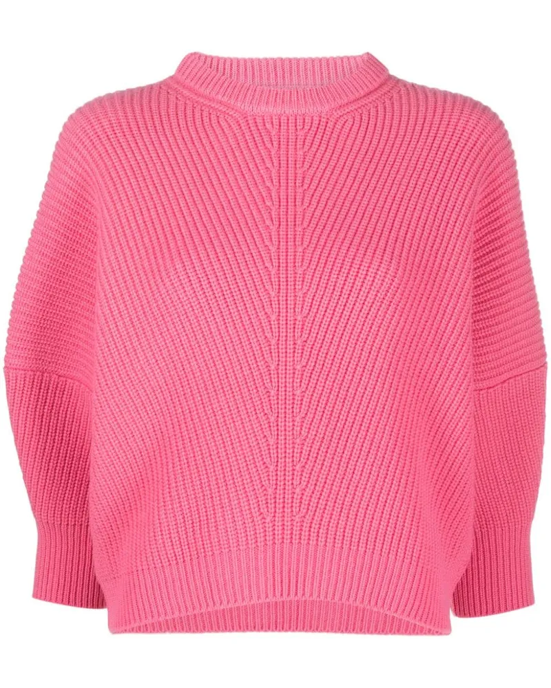 Sa Su Phi Gerippter Kaschmirpullover - Rosa Rosa