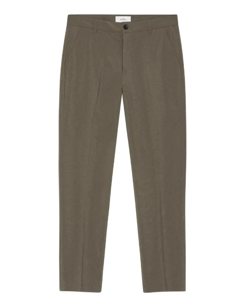 LES DEUX Reg mini-check tailored trousers - Braun Braun