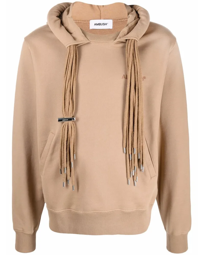 AMBUSH Hoodie mit Kordelzügen Nude