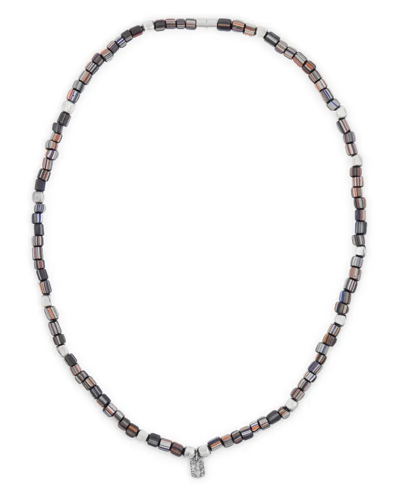 Paul Smith logo-charm necklace - Silber Silber