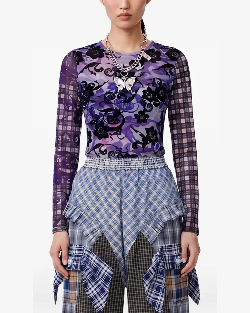 CHOPOVA LOWENA T-Shirt mit grafischem Print - Violett Violett