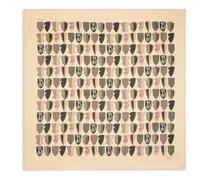 Shield Schal aus Seide - Nude