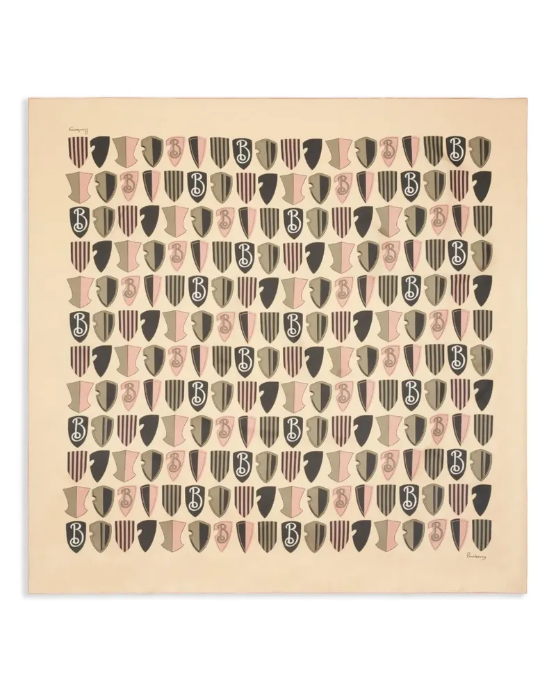 Burberry Shield Schal aus Seide - Nude Nude
