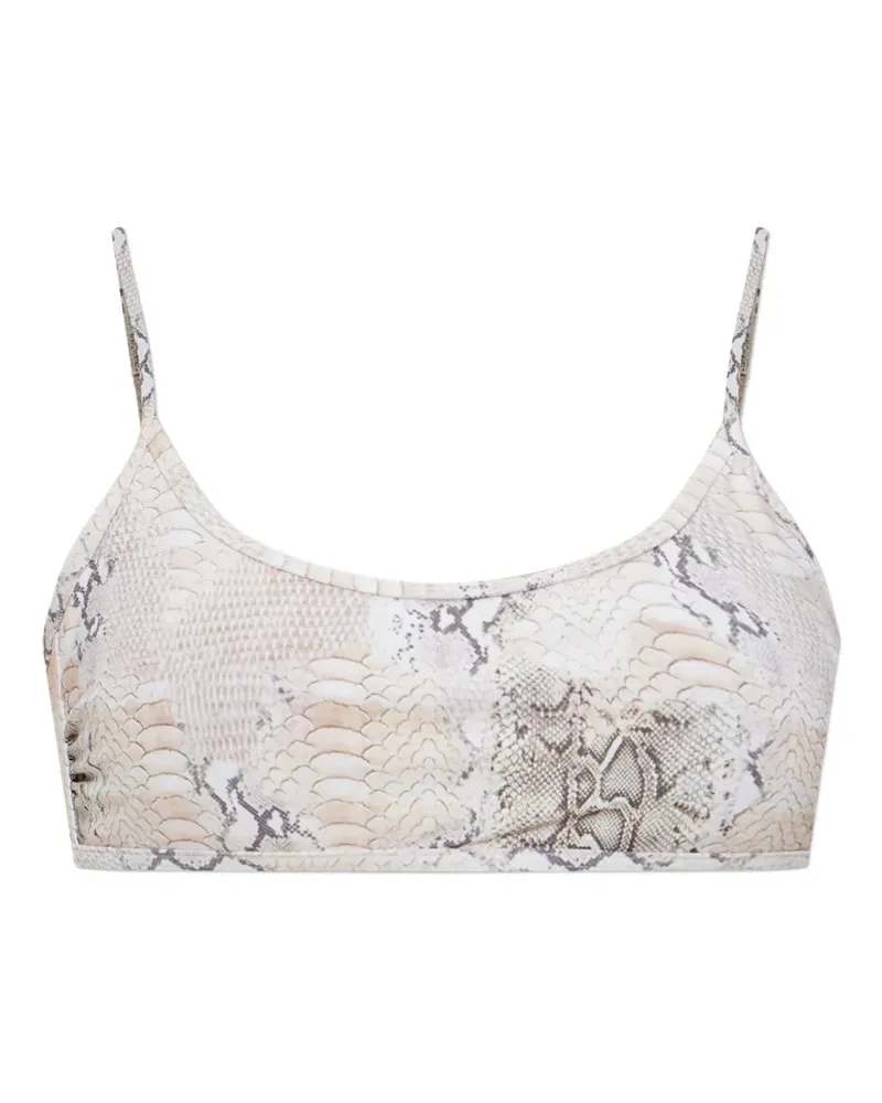 Melissa Odabash Cassis Bikinioberteil mit Animal-Print - Nude Nude