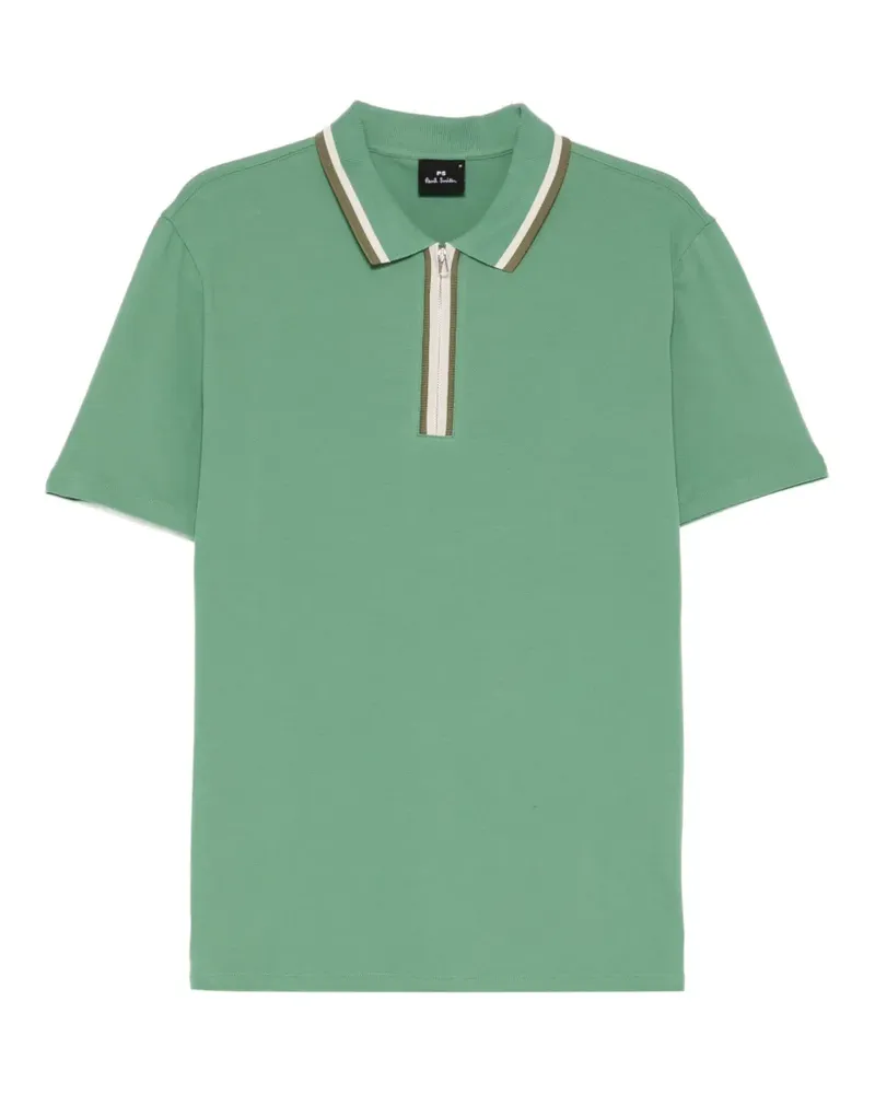 Paul Smith Poloshirt mit Kontrastkragen - Grün Grün