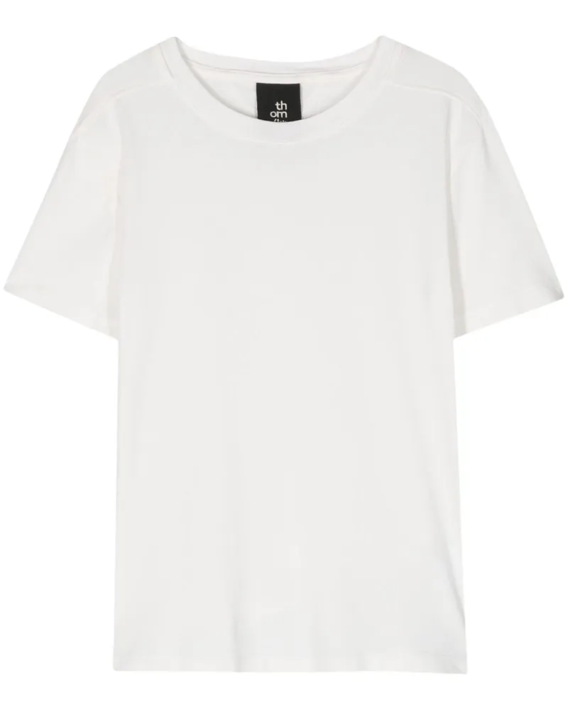 THOM KROM T-Shirt mit Kontrasteinsätzen - Weiß Weiß