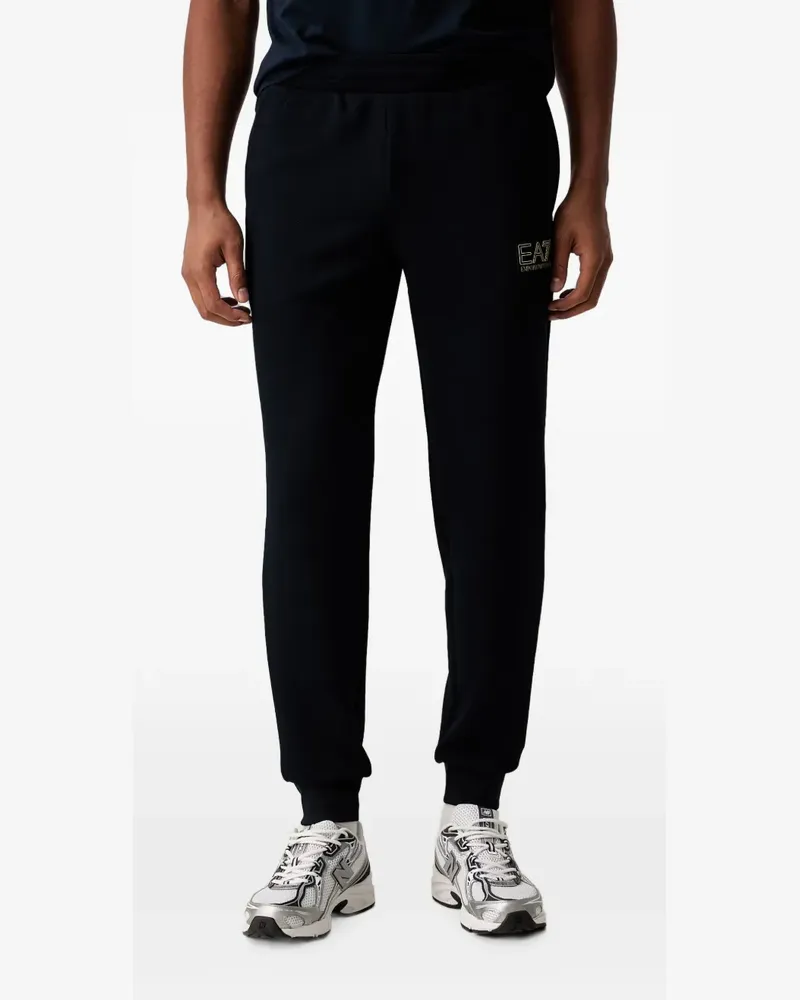 EA7 Jogginghose mit Logo-Patch - Schwarz Schwarz