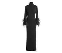 Arios Kleid mit Federn - Schwarz