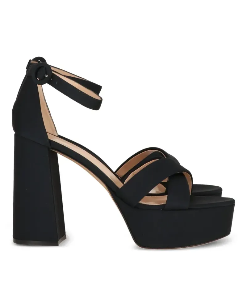 Gianvito Rossi ankle-strap platform sandals - Schwarz Schwarz