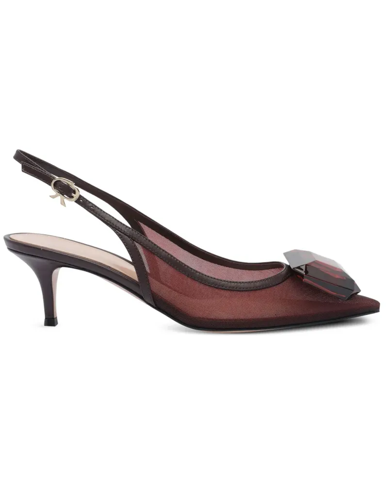 Gianvito Rossi Jaipur Slingback-Pumps 55mm - Rot Rot