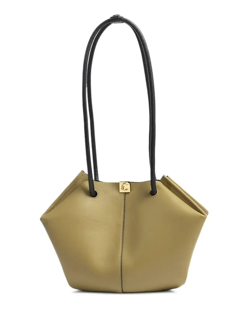 Coccinelle Kamy logo-plaque leather shoulder bag - Grün Grün