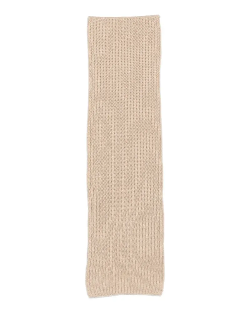 Loro Piana Gerippter Strickschal - Nude Nude