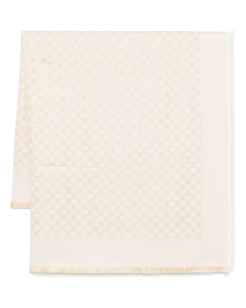 Gucci Lamé-Schal mit GG-Jacquard - Nude Nude