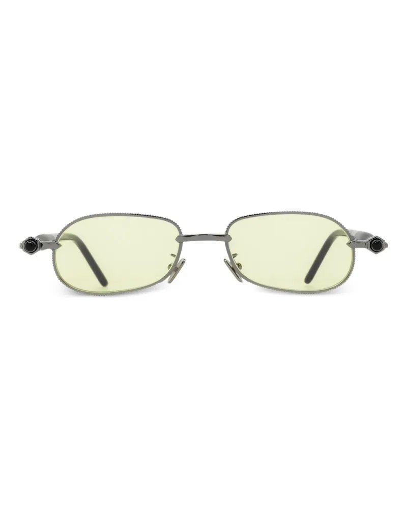 KUBORAUM Sonnenbrille mit ovalem Gestell - Grau Grau