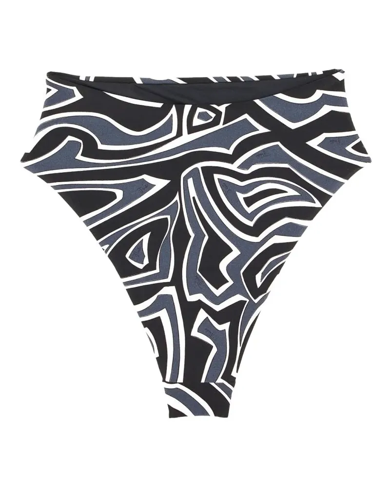 Emilio Pucci graphic-print bikini briefs - Schwarz Schwarz