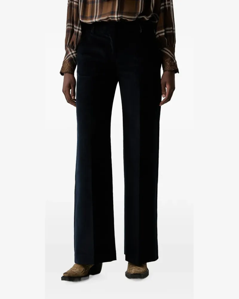 Ermanno Scervino concealed-fastening wide-leg trousers - Blau Blau