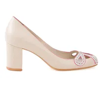 Pumps mit Blockabsatz - Weiß