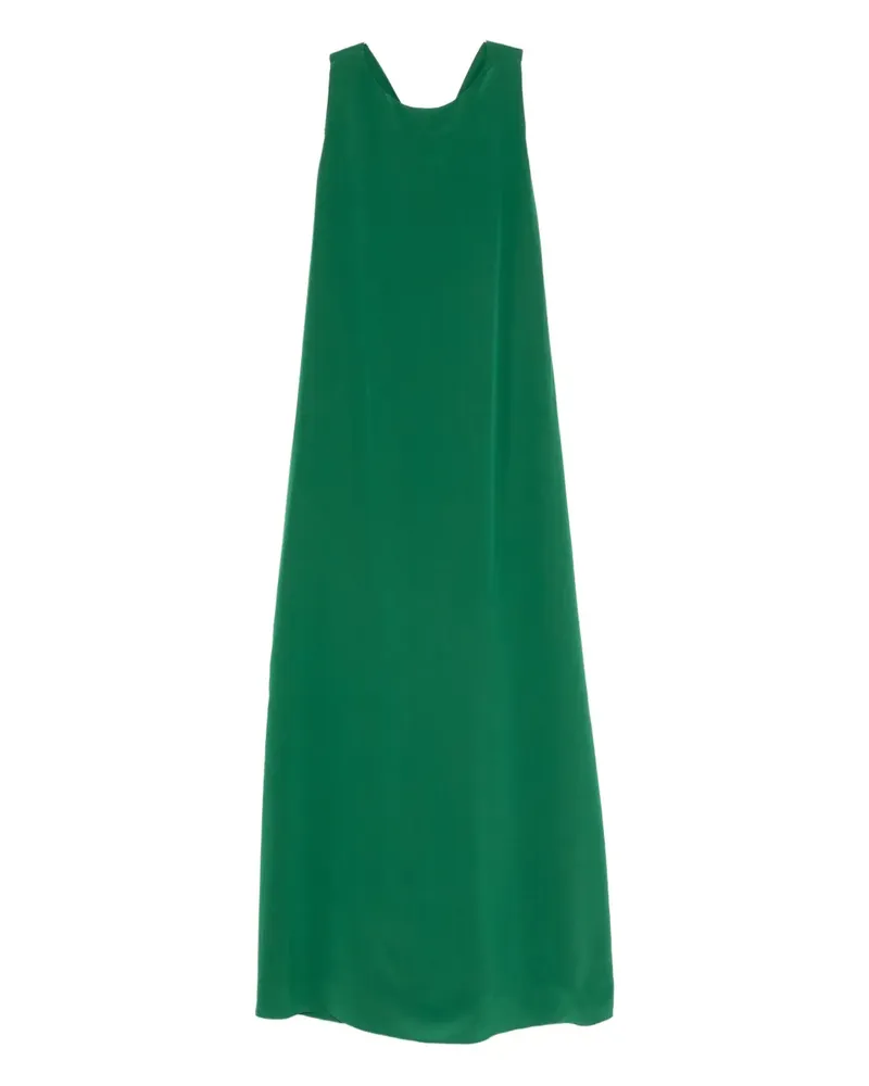 ASPESI Maxikleid mit Schleifendetail - Grün Grün