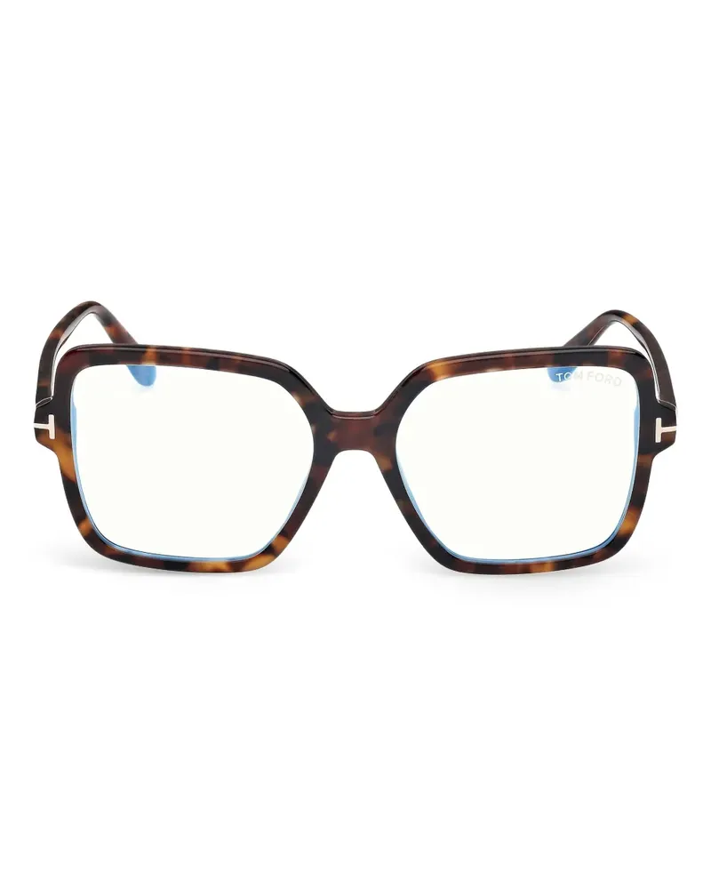 Tom Ford Brille mit eckigem Gestell - Braun Braun