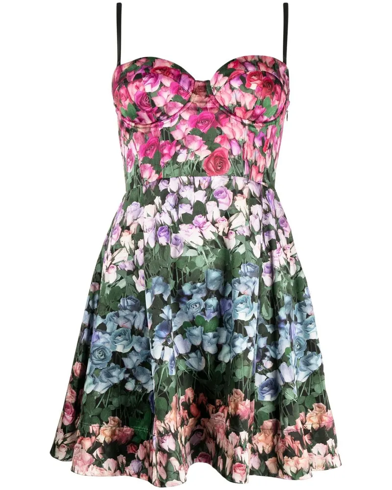 Fleur Du Mal Kleid mit Blumen-Print Rosa