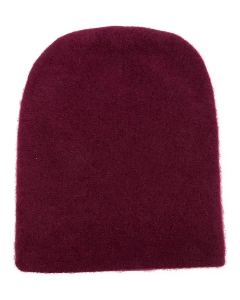 Frenckenberger Beanie mit ovaler Krone - Rot Rot