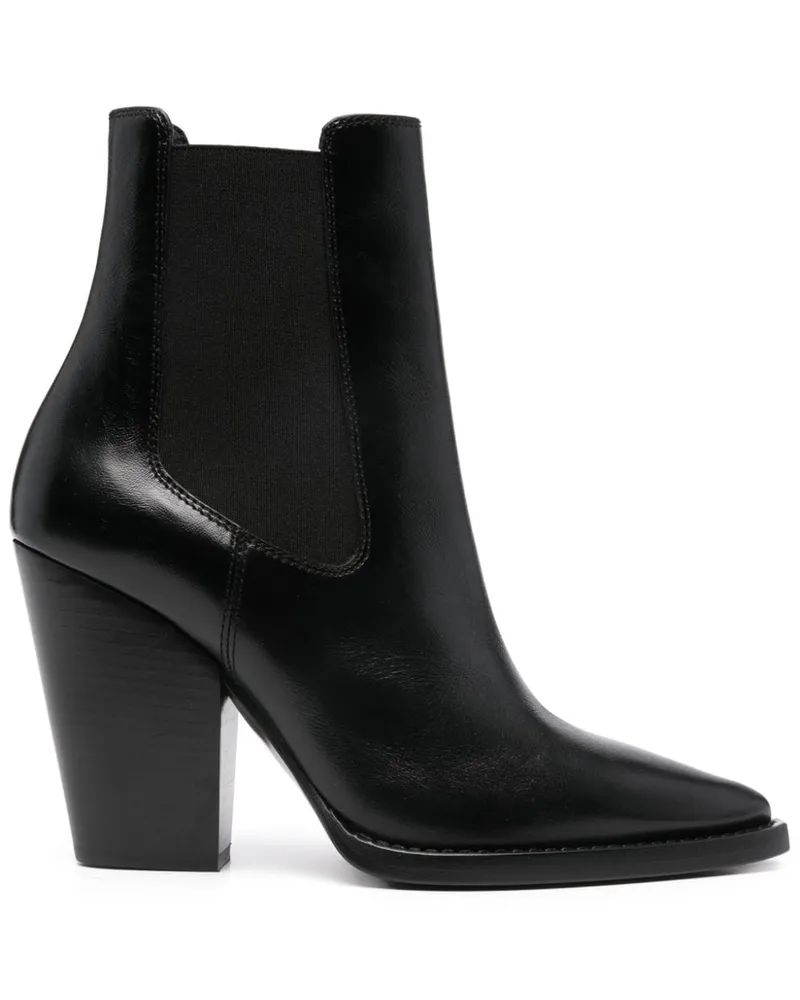 Saint Laurent Klassische Chelsea-Boots Schwarz