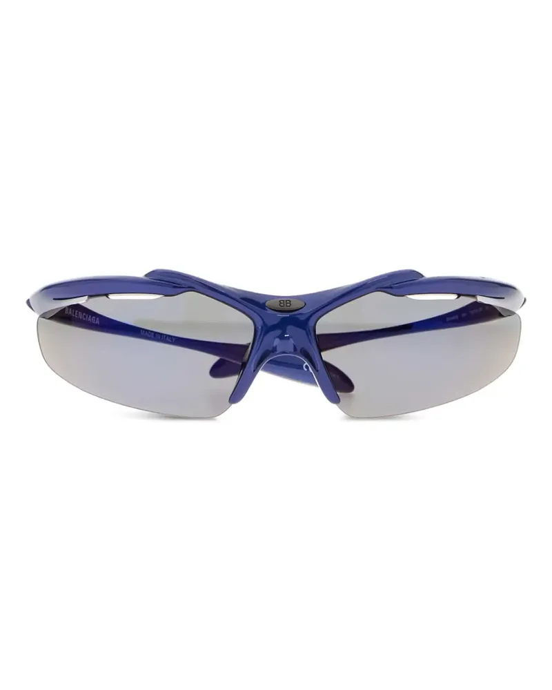 Balenciaga Sonnenbrille mit verspiegelten Gläsern - Blau Blau