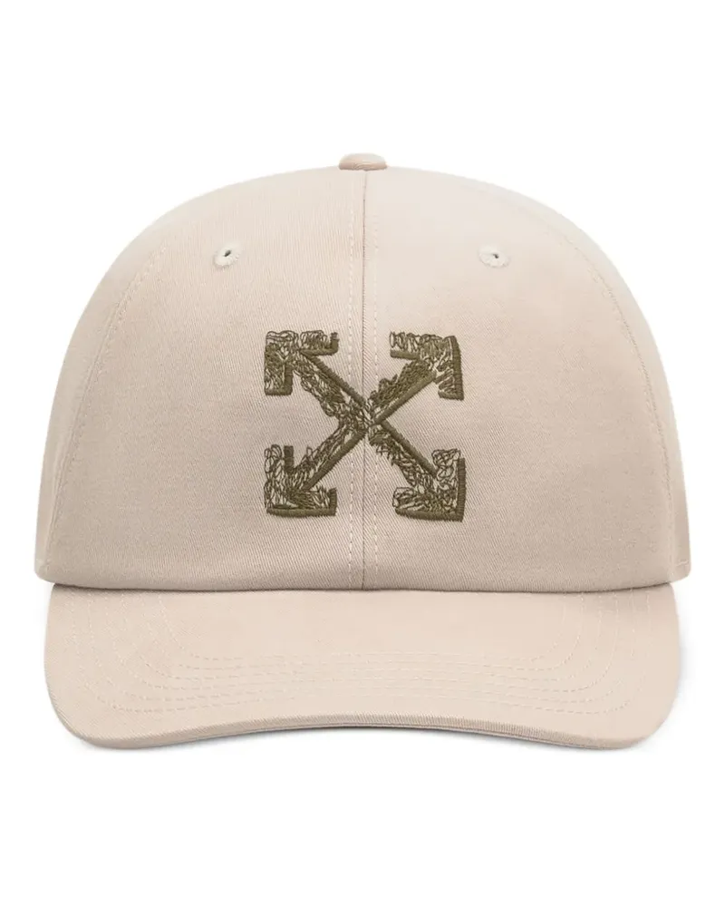 OFF-WHITE Baseballkappe mit Logo-Stickerei - Nude Nude