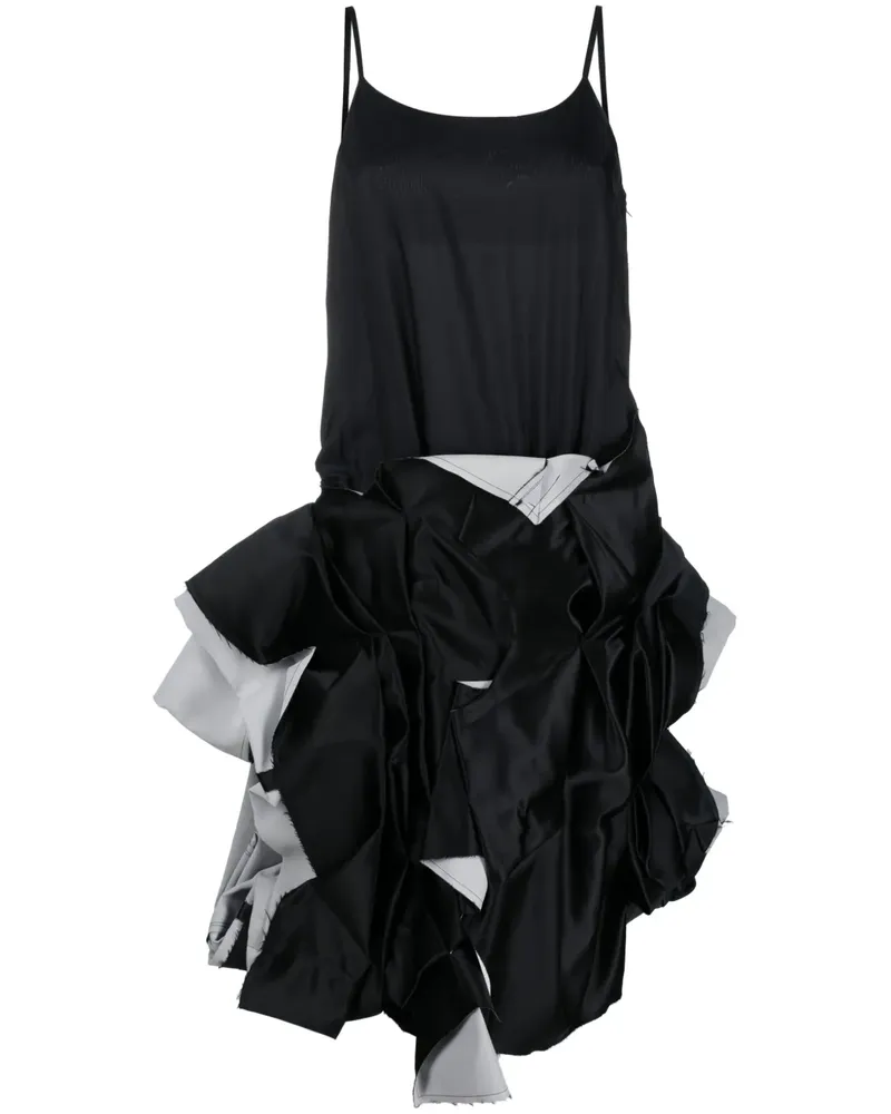 Comme des Garçons Midikleid im Deconstructed-Look - Schwarz Schwarz