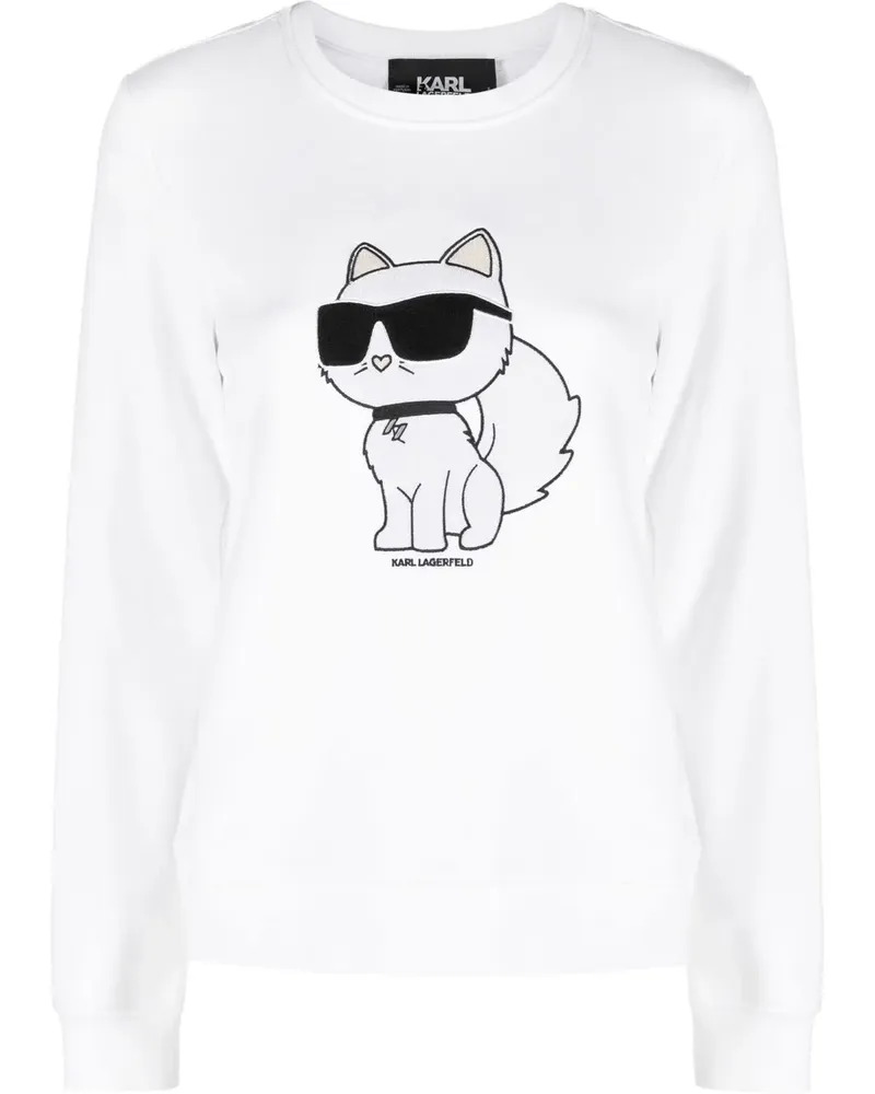 Karl Lagerfeld Ikon 2.0 Choupette Sweatshirt - Weiß Weiß
