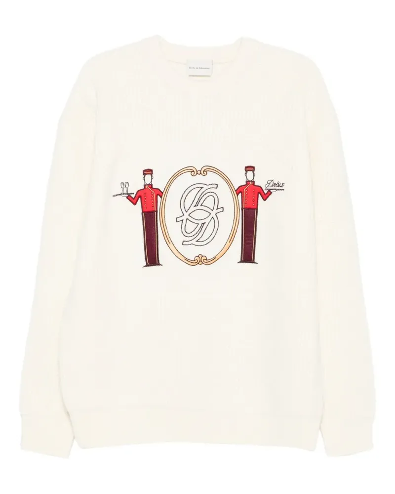 Drôle de Monsieur Groom Pullover - Weiß Weiß