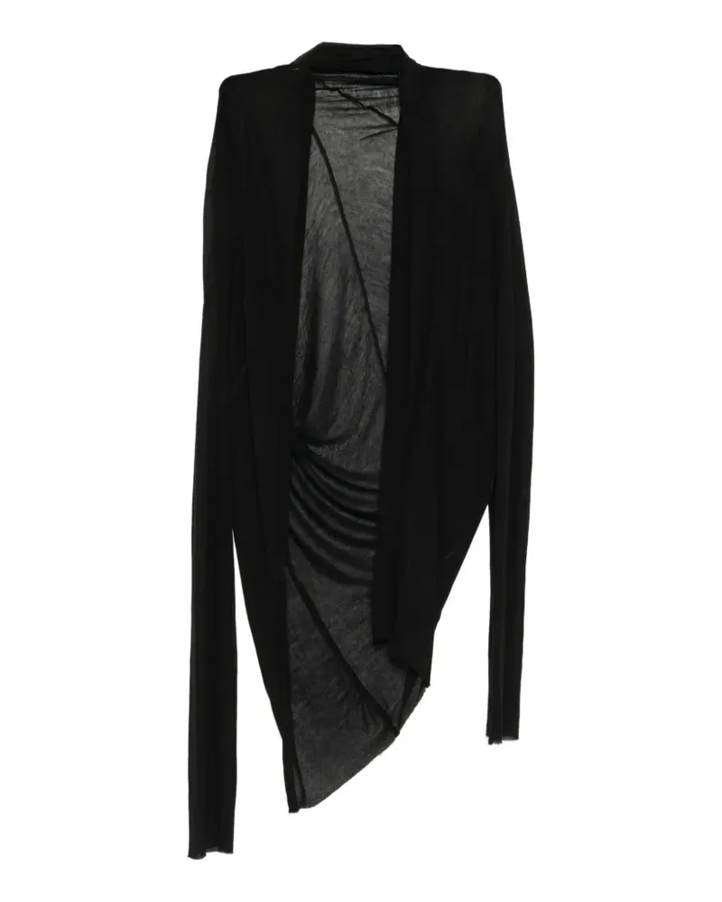 Julius draped cardigan - Schwarz Schwarz