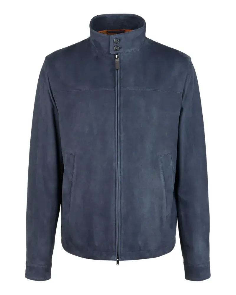 TOD'S Jacke aus Pashmy-Wildleder - Blau Blau