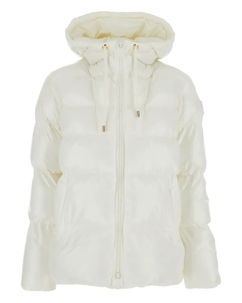 Pinko Gefütterte Kapuzenjacke - Weiß Weiß
