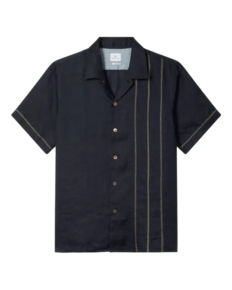 Paul Smith Hemd mit Stickerei - Blau Blau