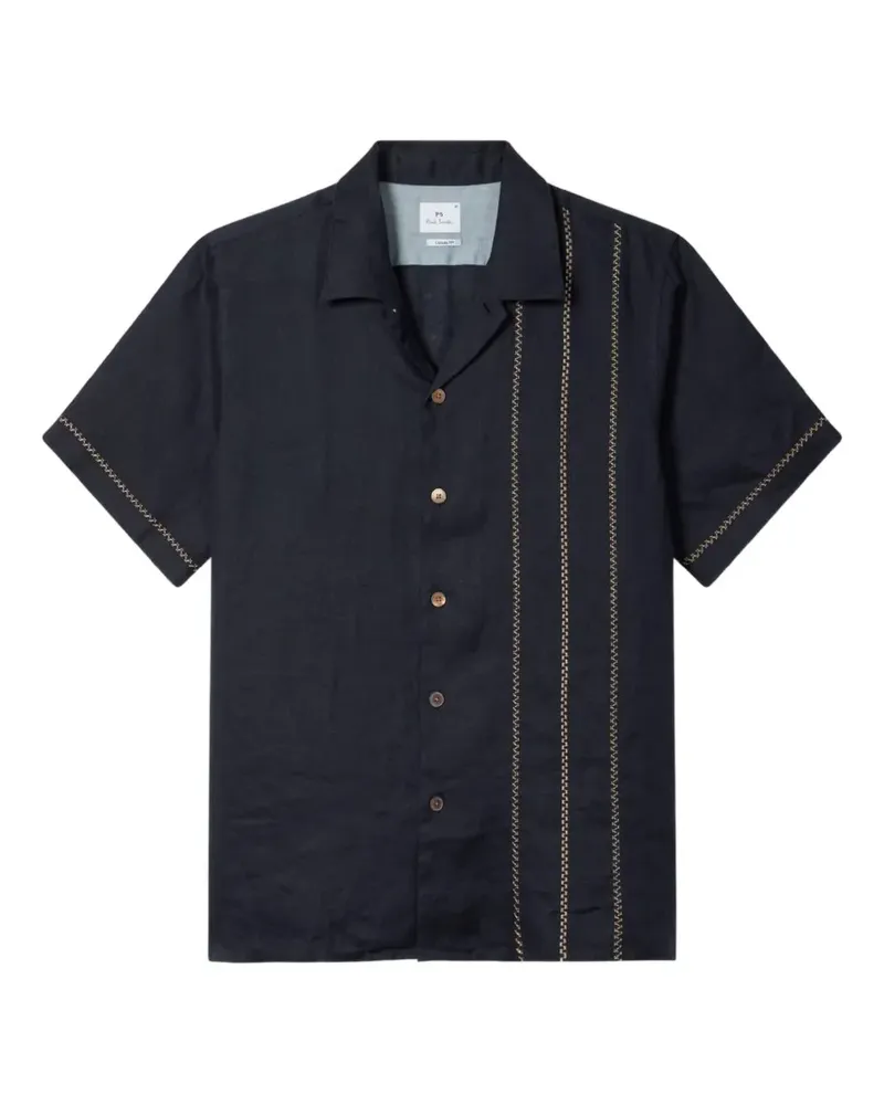 Paul Smith Hemd mit Stickerei - Blau Blau