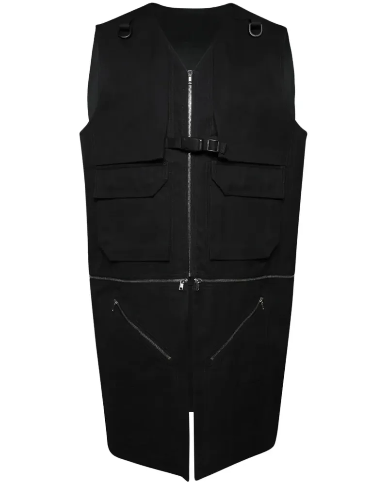 Rick Owens Porterville Utility-Weste - Schwarz Schwarz