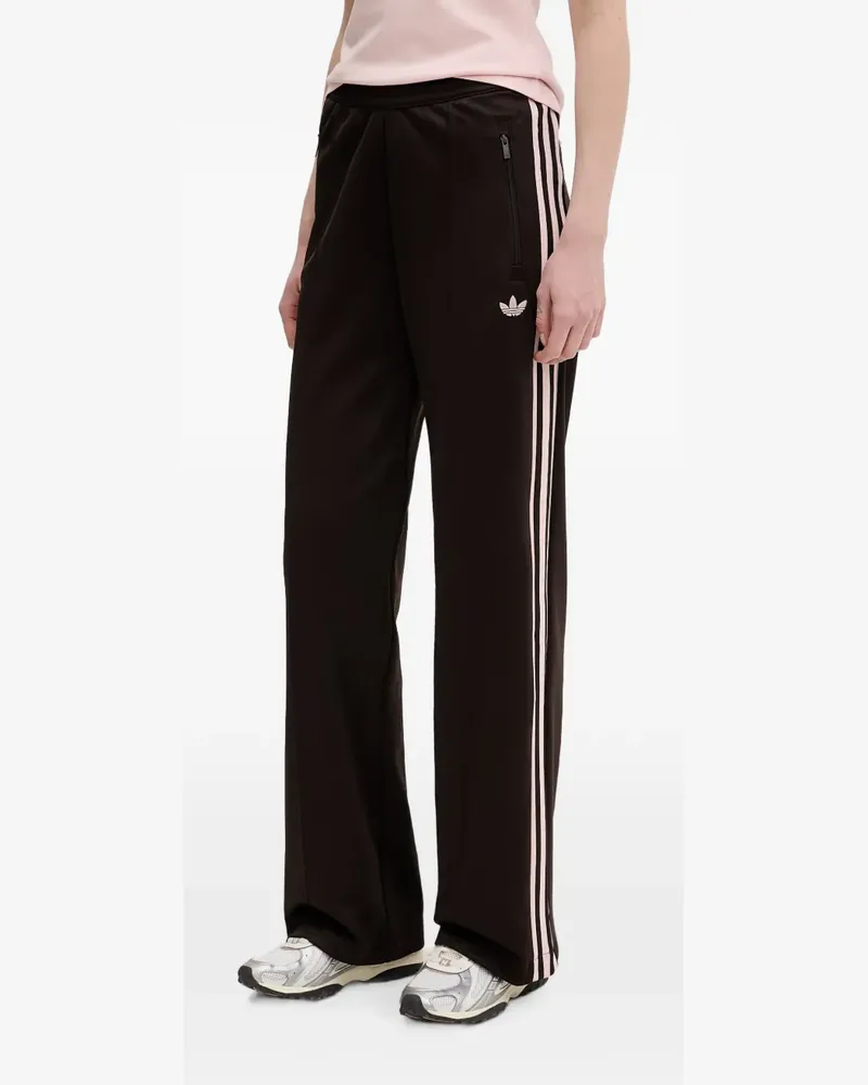 adidas logo-embroidered side-stripe track pants - Braun Braun