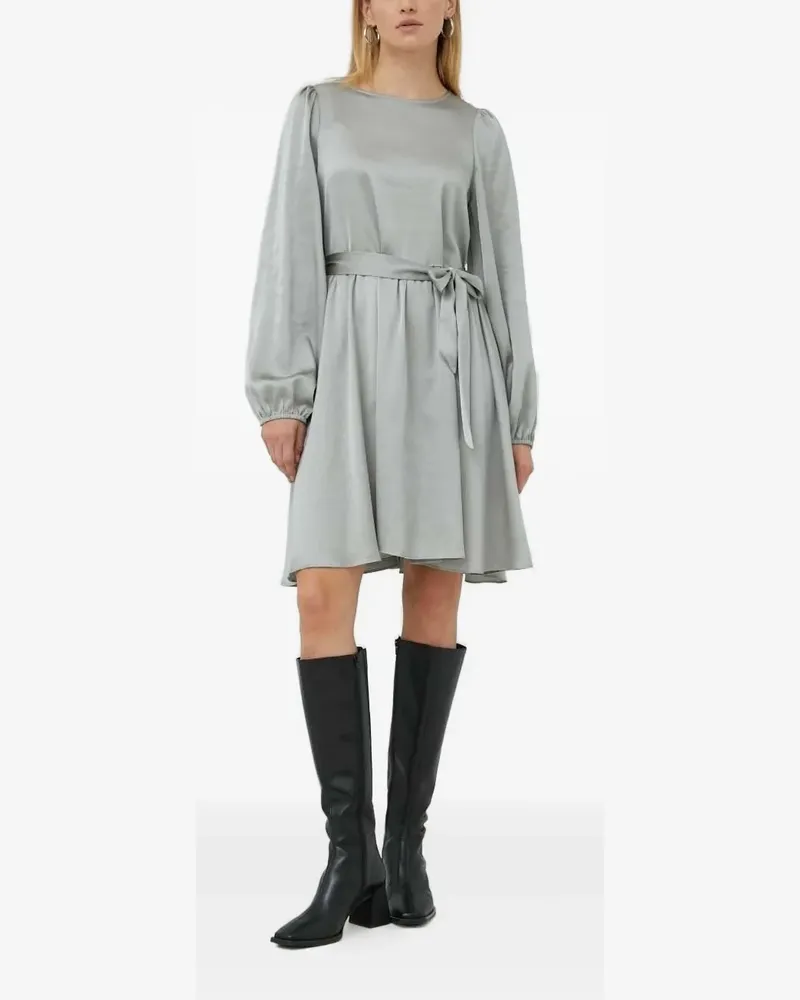 BRUUNS BAZAAR Minikleid mit Puffärmeln - Grau Grau