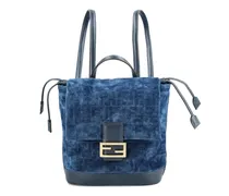 Rucksack mit Logo-Schild - Blau
