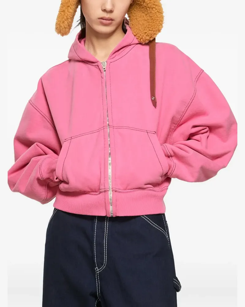 Acne Studios Kapuzenjacke mit Ziernähten - Rosa Rosa
