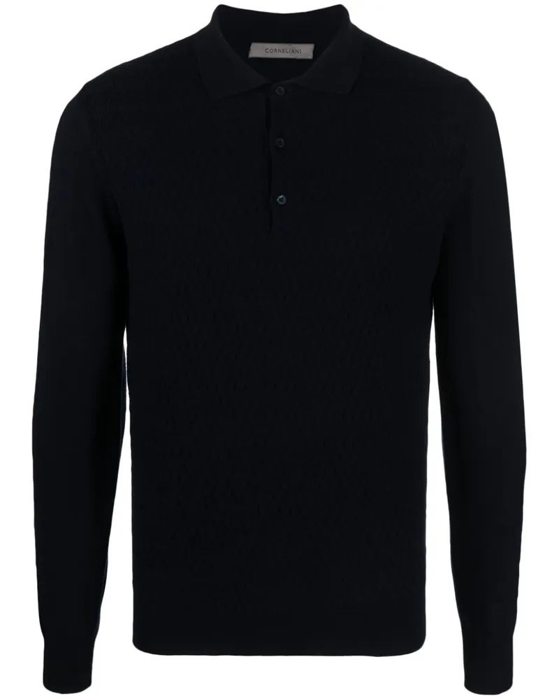Corneliani Klassisches Poloshirt - Blau Blau