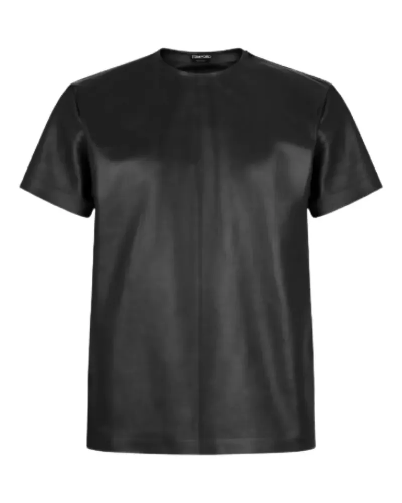 Tom Ford T-Shirt aus Leder - Schwarz Schwarz