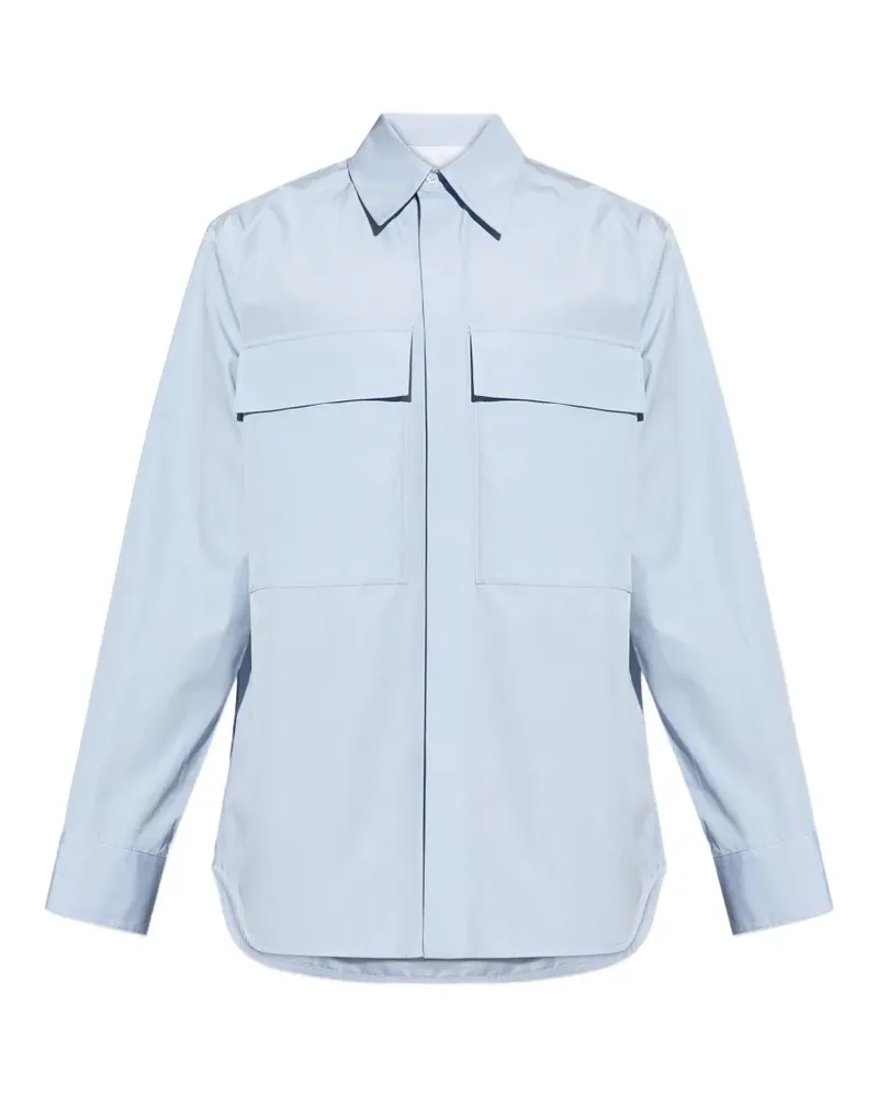 Jil Sander Hemd mit Brusttasche - Blau Blau