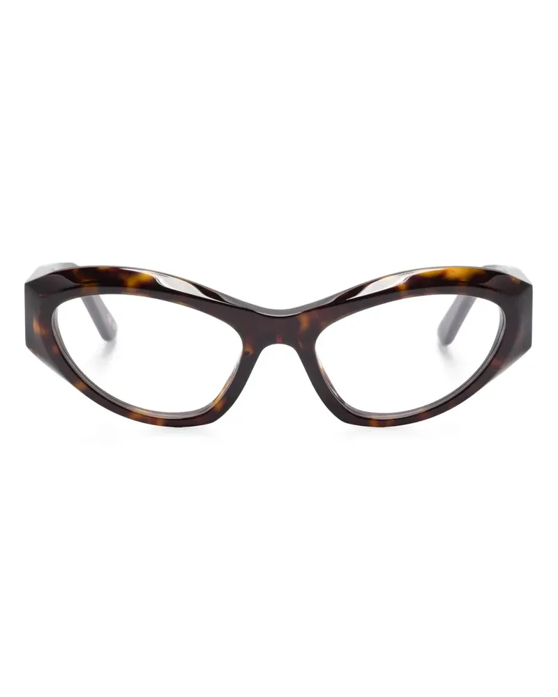Balenciaga Brille mit Cat-Eye-Gestell - Braun Braun