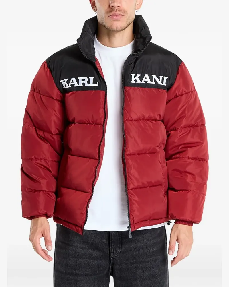 Karl Kani Gesteppte Jacke mit Logo-Print - Rot Rot