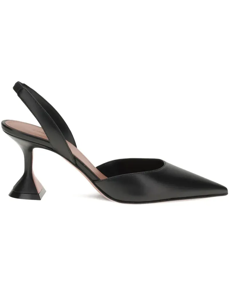 Amina Muaddi Holli Slingback-Pumps 70mm - Schwarz Schwarz