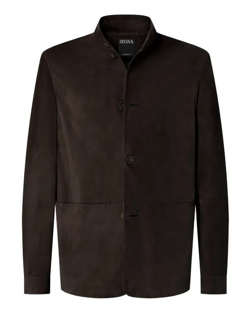 Ermenegildo Zegna Oasi Jacke mit Stehkragen - Braun Braun