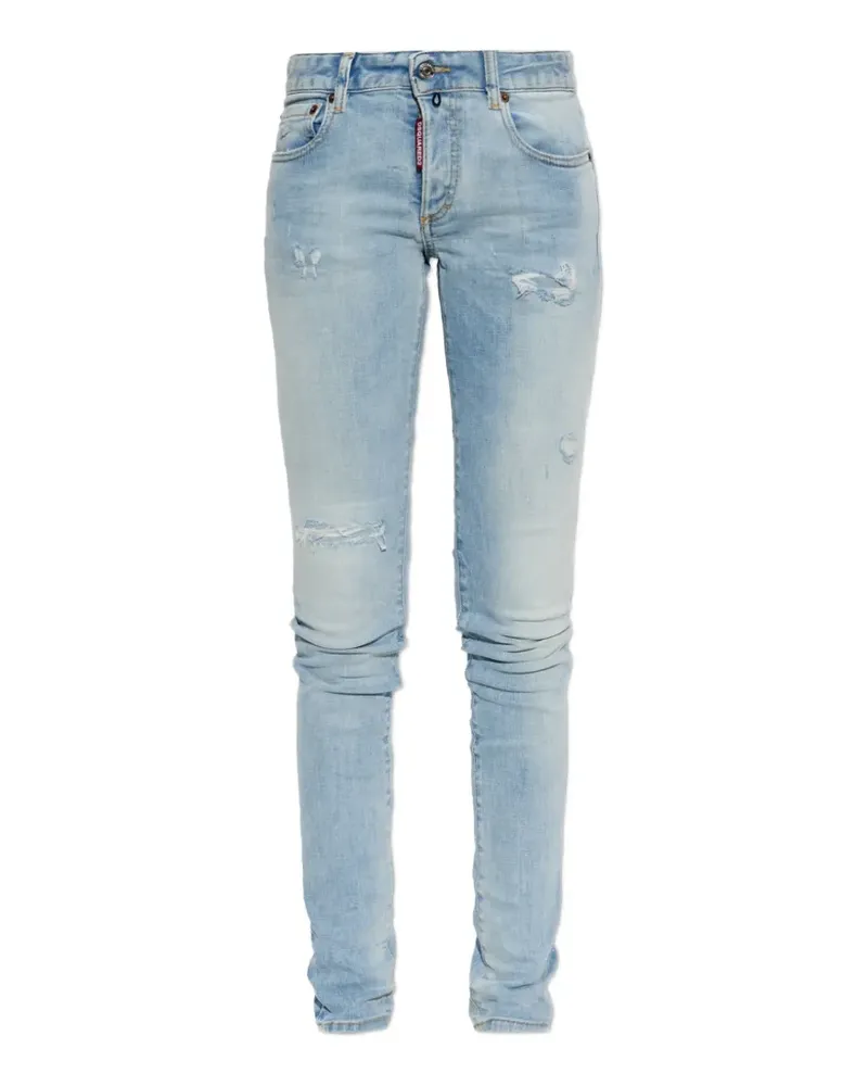 Dsquared2 Super Skinny distressed-effect jeans - Blau Blau