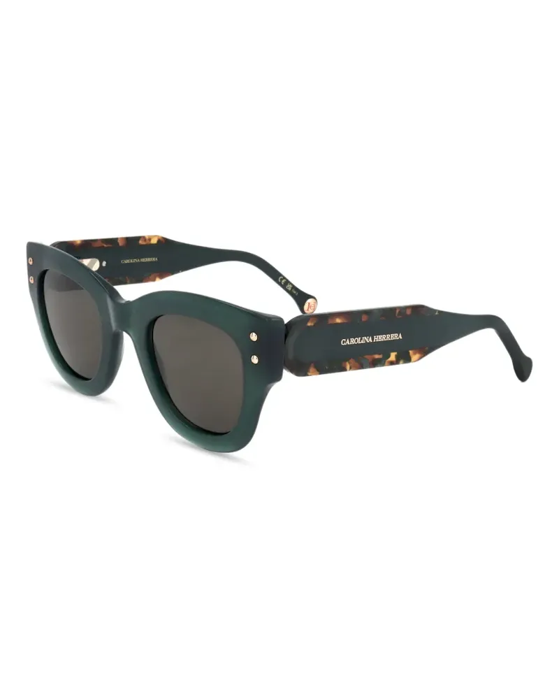 Carolina Herrera New York Sonnenbrille in Schildpattoptik - Grün Grün